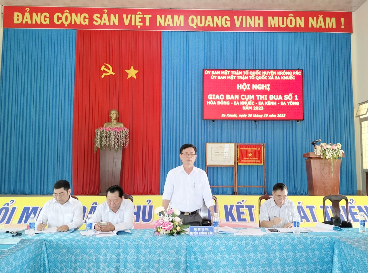 Hội nghị giao ban cụm thi đua số 1 năm 2023 